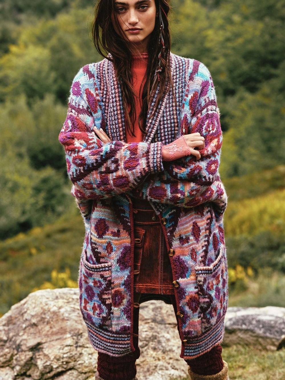 Free People Home on the Range Cardi